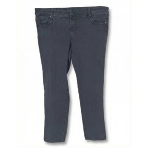 Torrid Womens 18 Curvy Stretch Skinny Slim Modern Edgy‎ Rocker Black Denim Jeans